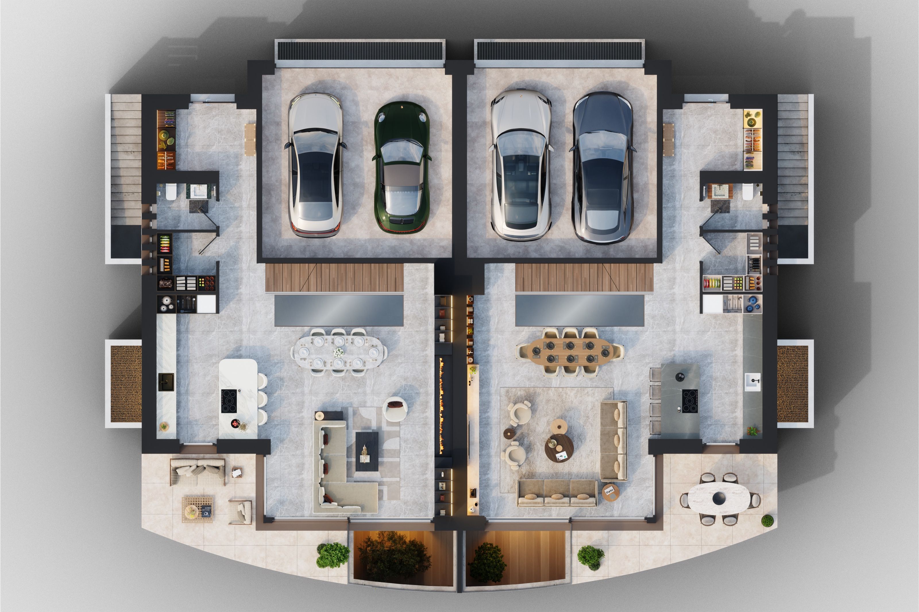 Plan du rez-de-chaussée - villas Doret 12