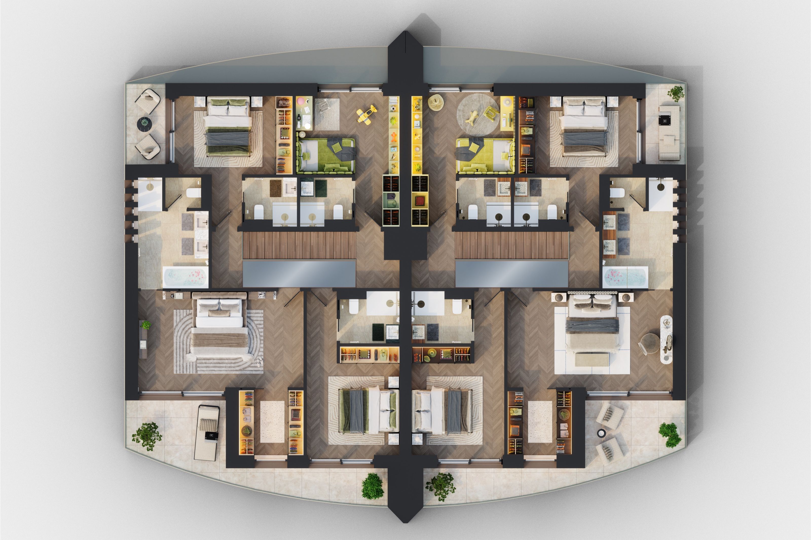 Plan du étage - villas Doret 12