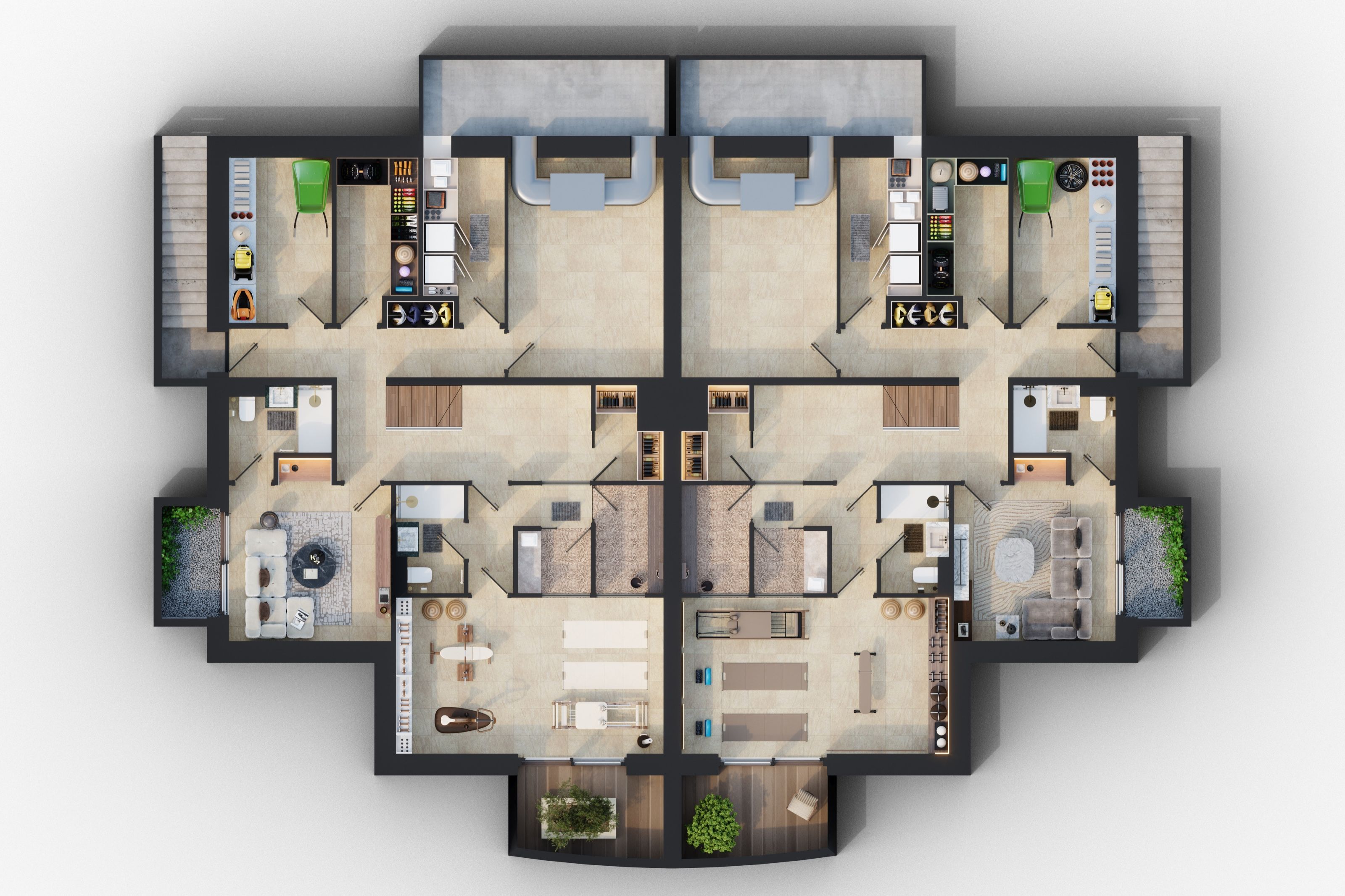 Plan du sous-sol - villas Doret 12